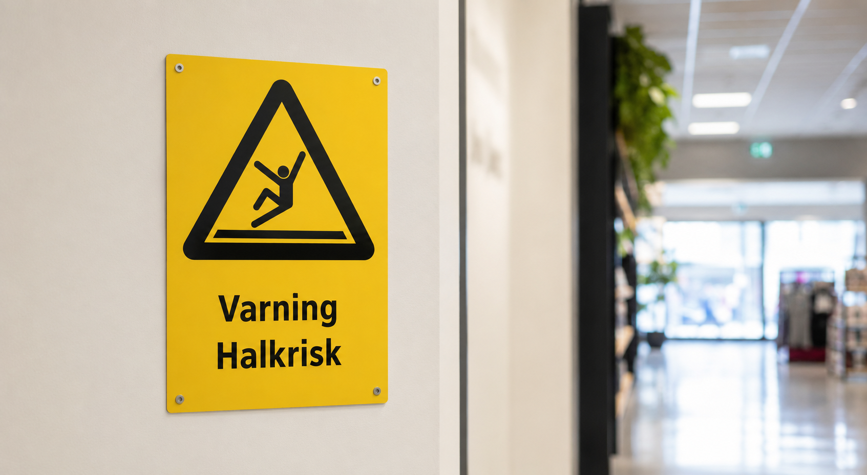 Skyltskolan: Varning för halkrisk – vad betyder skylten?